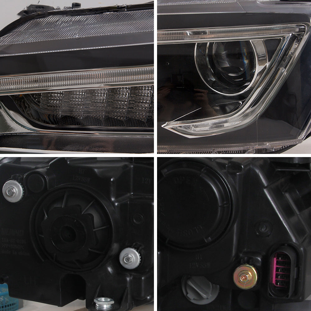 VLAND strålkastare för VW Jetta 2011-2018 med Demon Eyes [No e-mark engraving] - 9