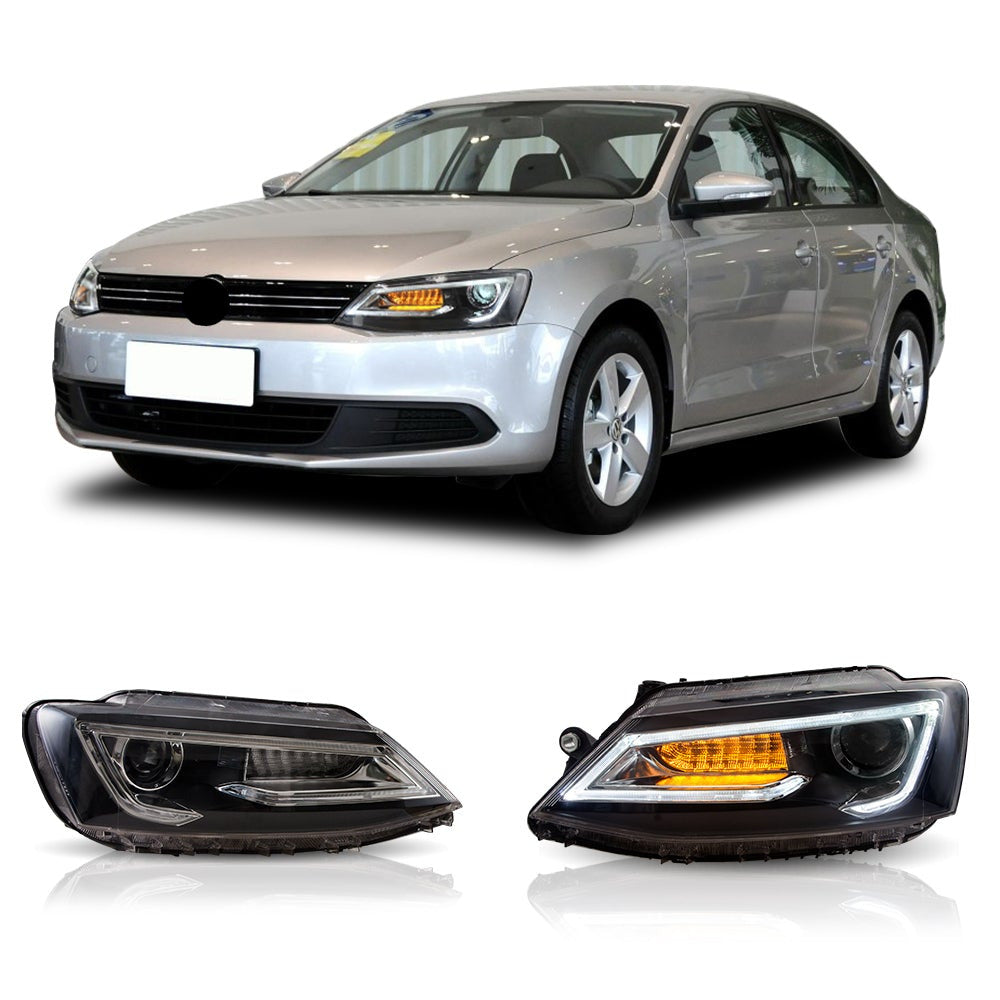 VLAND strålkastare för VW Jetta 2011-2018 med Demon Eyes [No e-mark engraving] - 3