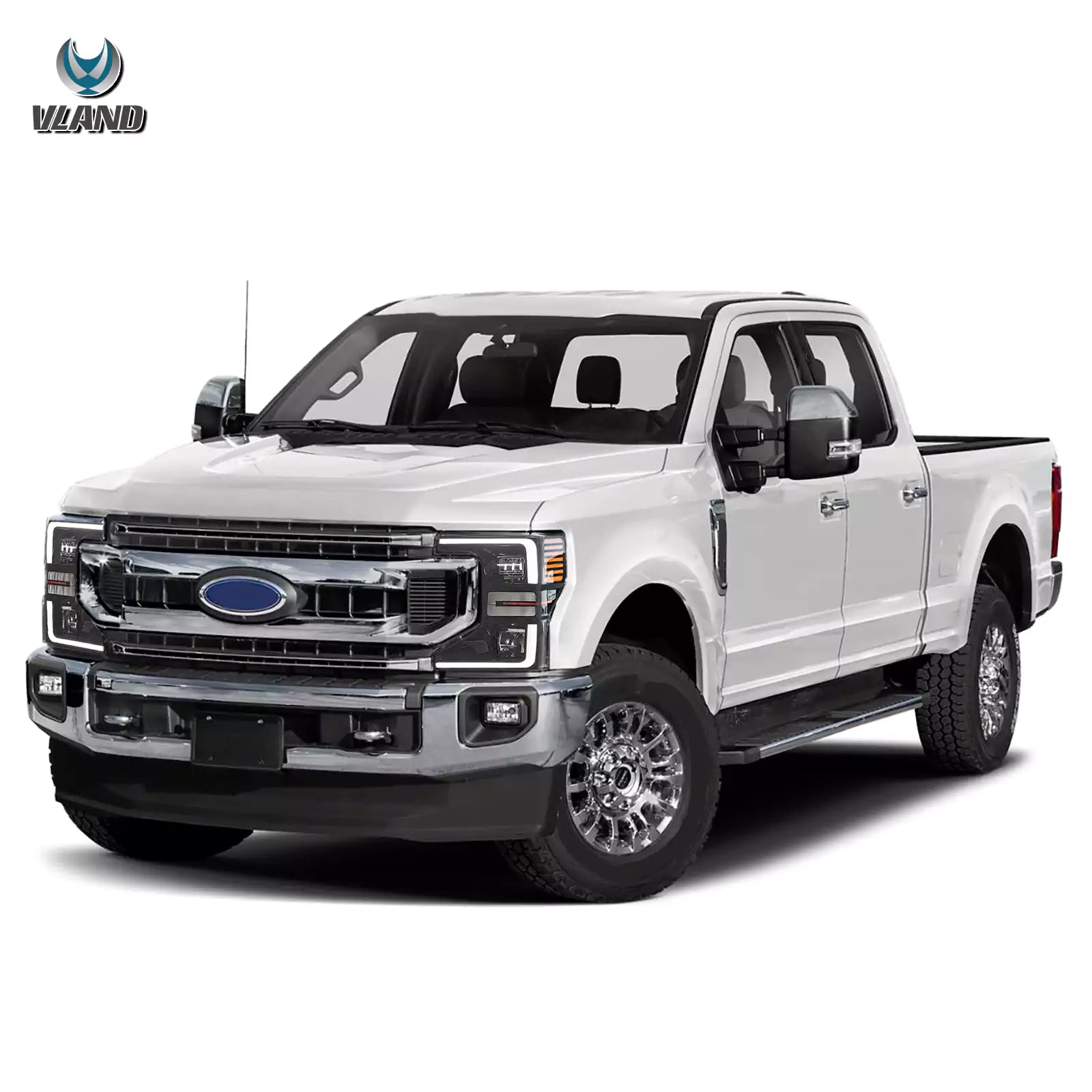 VLAND 2020-2022 Ford F250 F350 F450 F550 Super Duty strålkastare Halogen To LED - 6