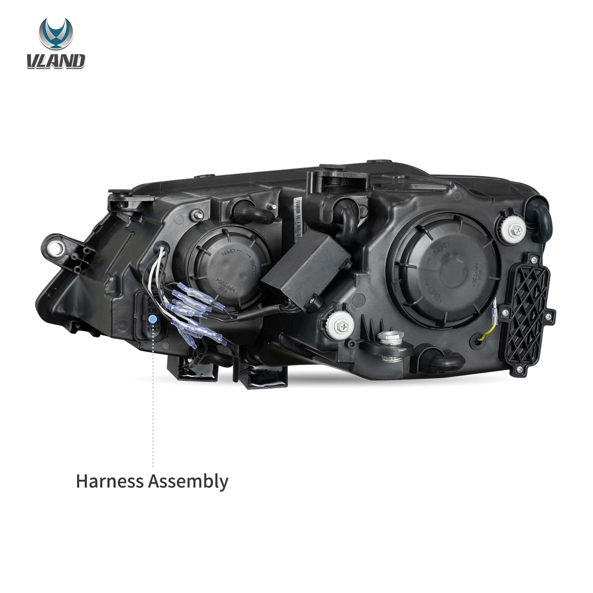 VLAND LED strålkastare Fit för 2012-2018 MK6 mk6 Jetta Halogen - 5