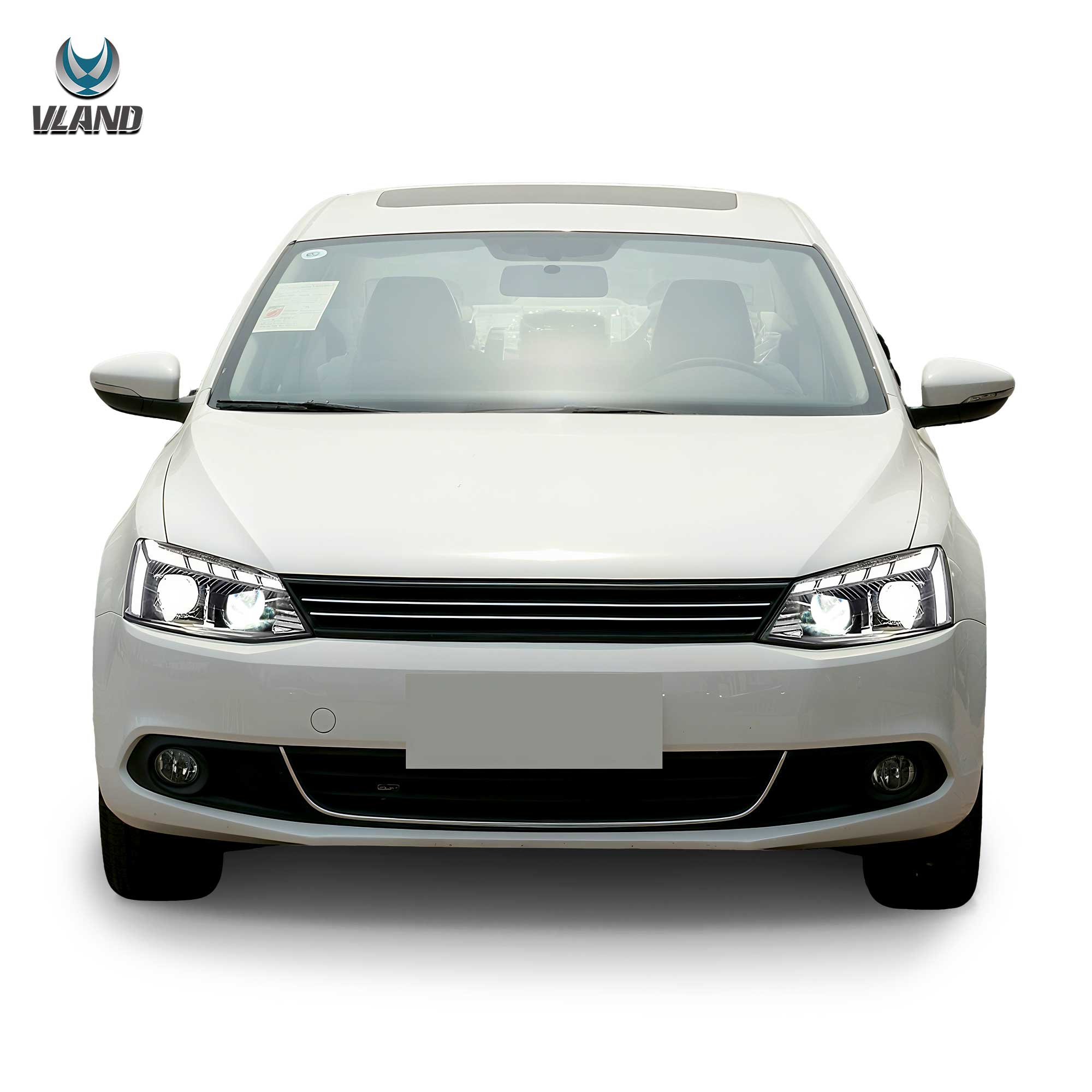 VLAND LED strålkastare Fit för 2012-2018 MK6 mk6 Jetta Halogen - 10