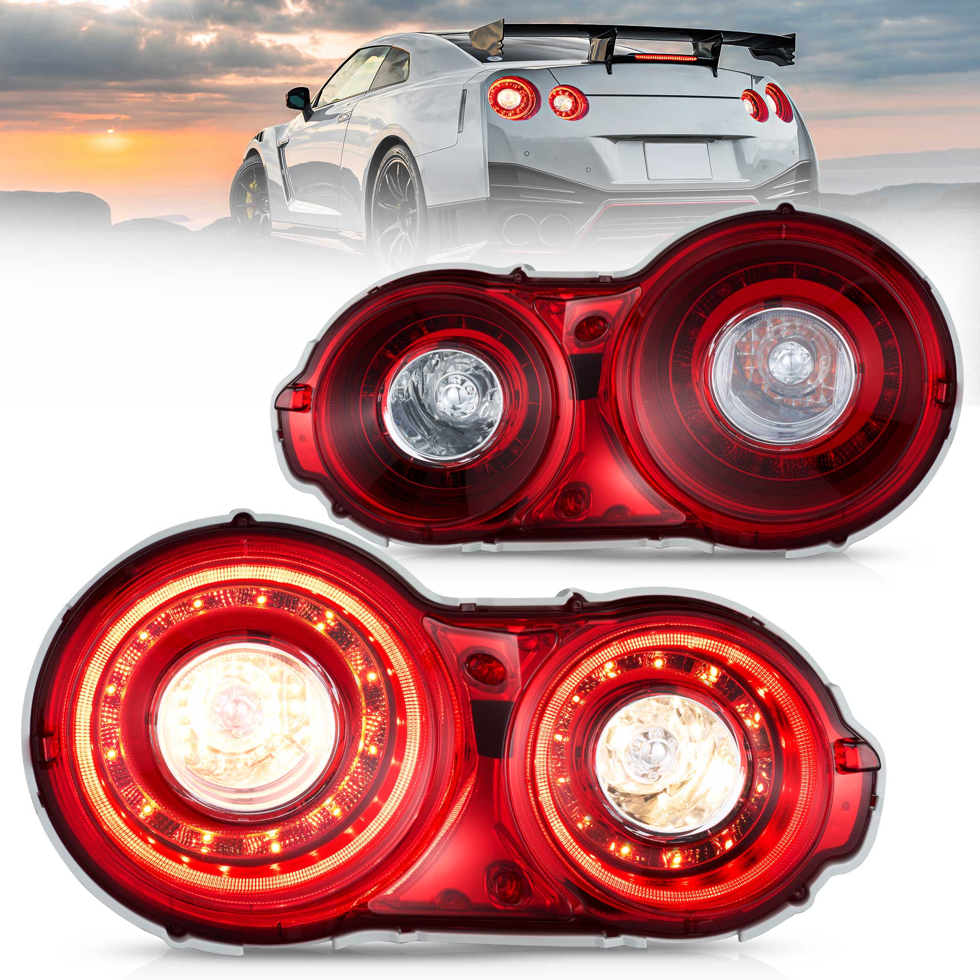 VLAND LED bakljus för Nissan GTR GT-R 2008-2023 - 3