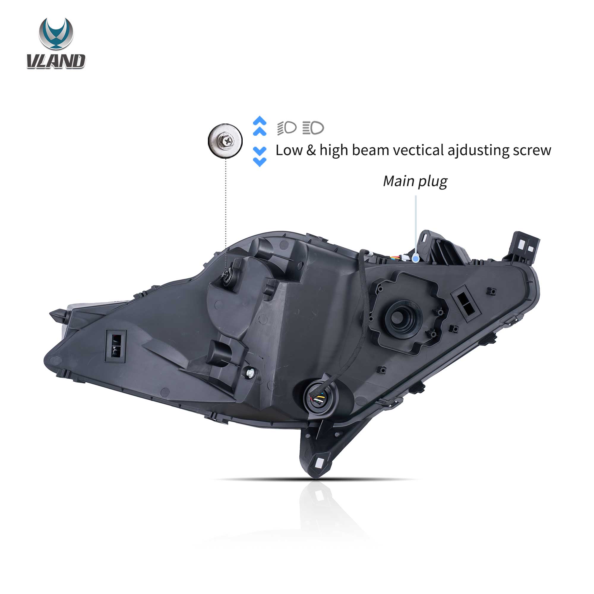 14-19 Chevrolet Corvette C7 Vland LED Dual Beam Projector strålkastare - 6