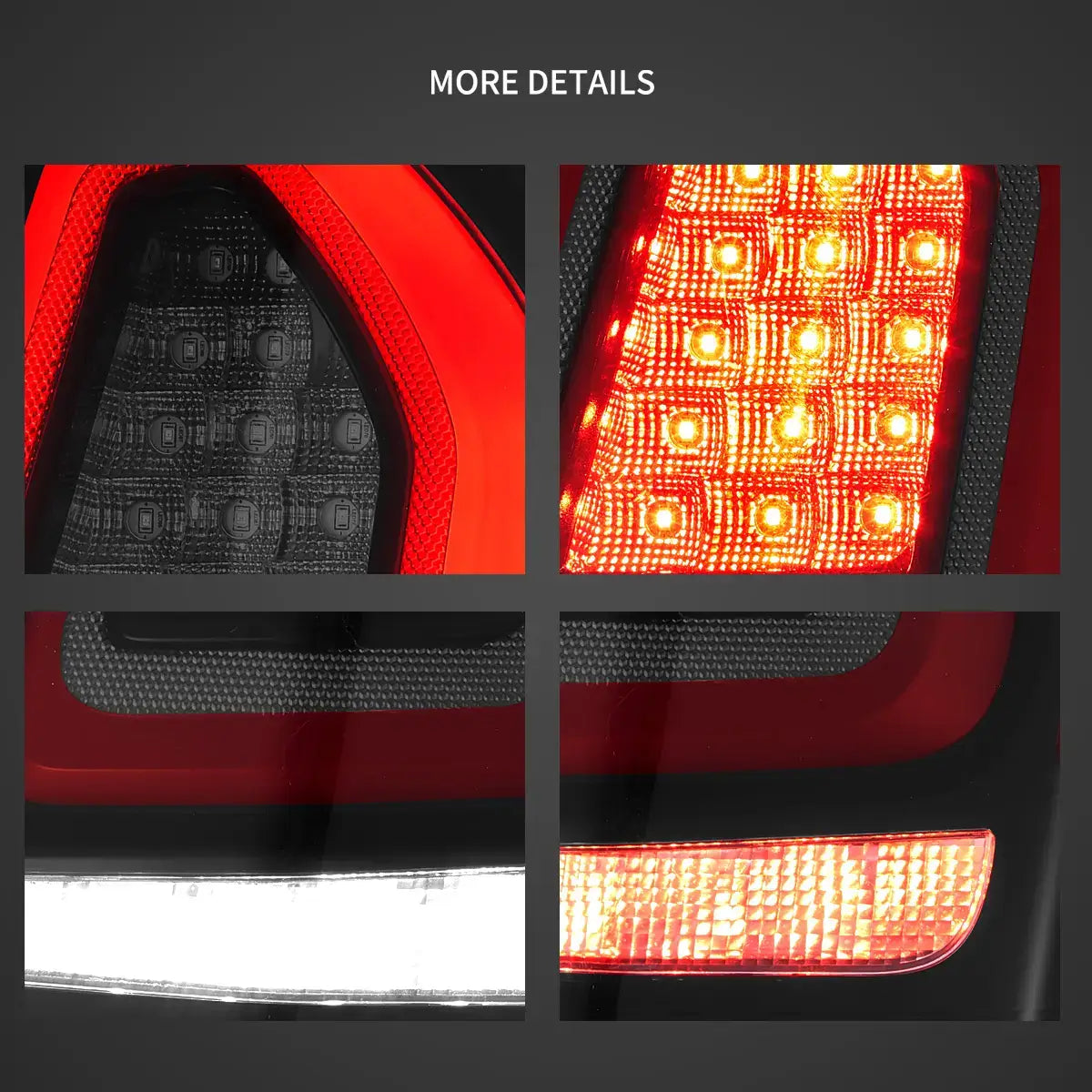 VLAND LED bakljus för 2011-2014 Chrysler 300 med sekventiell blinkers - 10