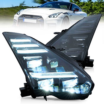 VLAND LED strålkastare för 2008-2023 Nissan GT-R R35 L+R