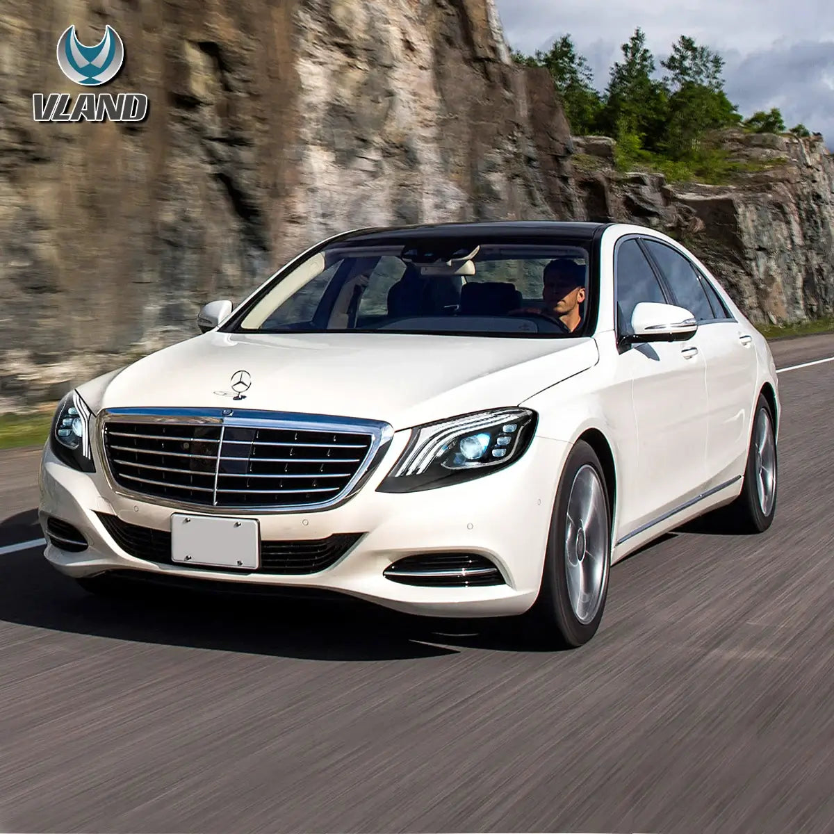 VLAND LED strålkastare Compatible för Benz S-Class W222 2014-2017 [E-mark] - 6