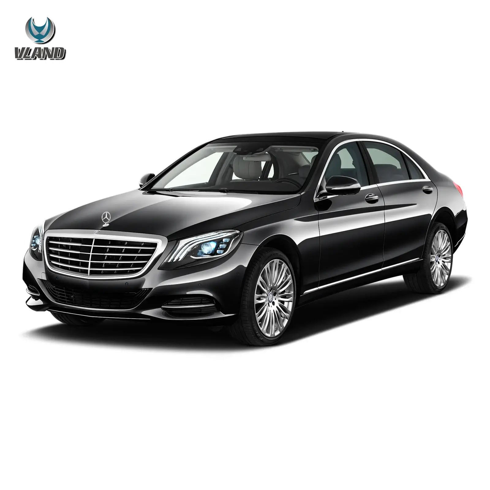 VLAND LED strålkastare Compatible för Benz S-Class W222 2014-2017 [E-mark] - 5