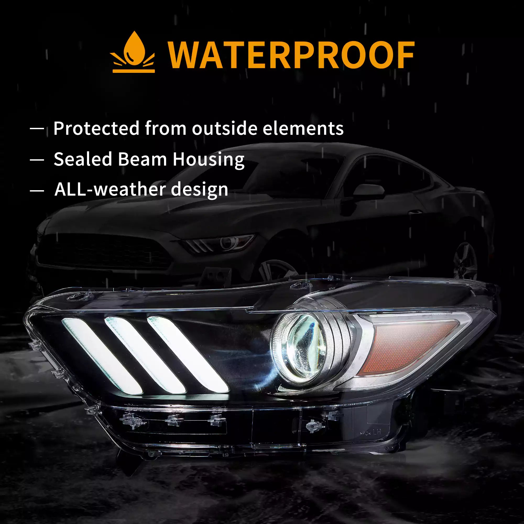 VLAND LED strålkastare för Ford Mustang 2018-2023 - 5