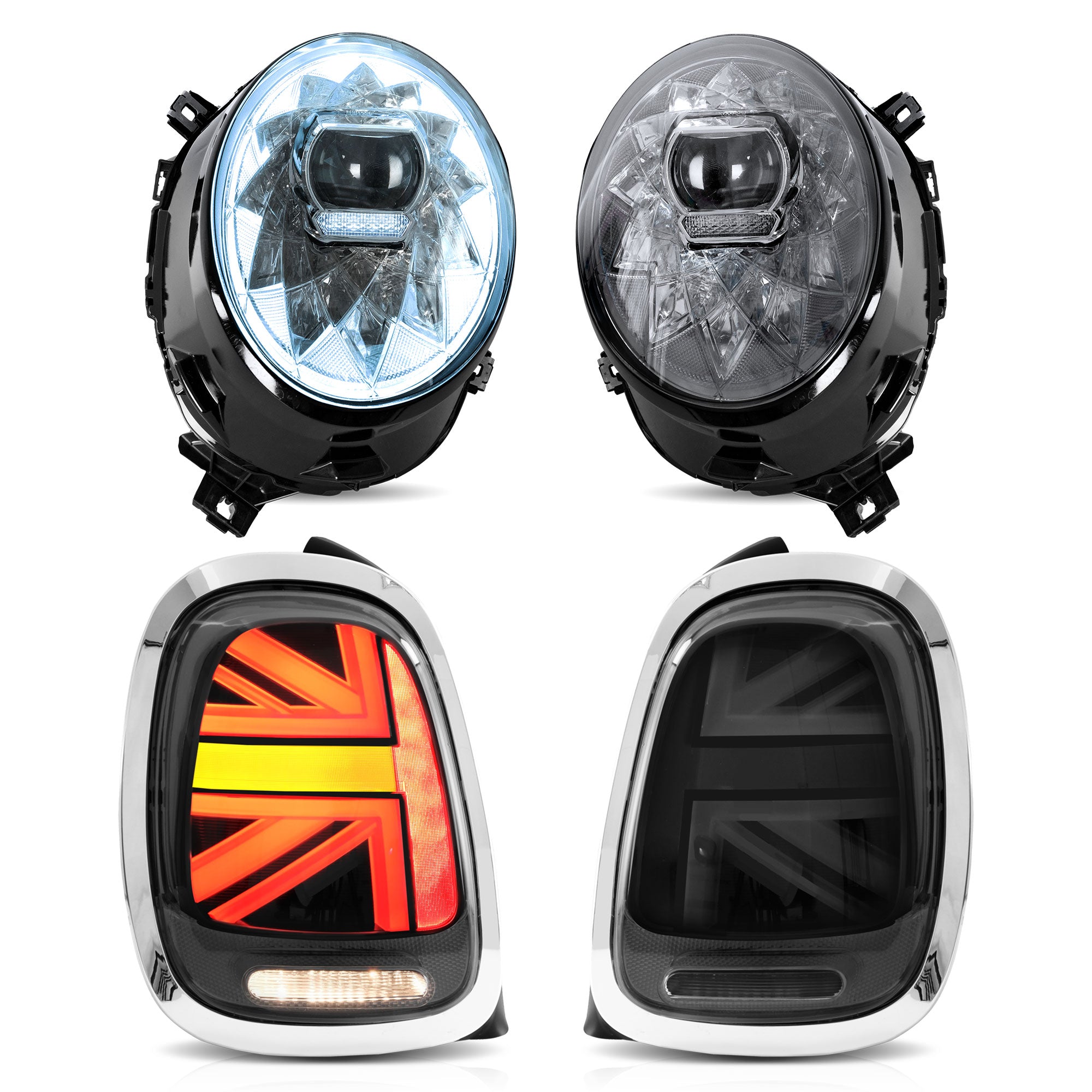 VLAND strålkastare+bakljus för Mini F55 F56 F57 Halogen 2014-2023 [E-mark]