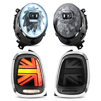 VLAND strålkastare+bakljus för Mini F55 F56 F57 Halogen 2014-2023 [E-mark]