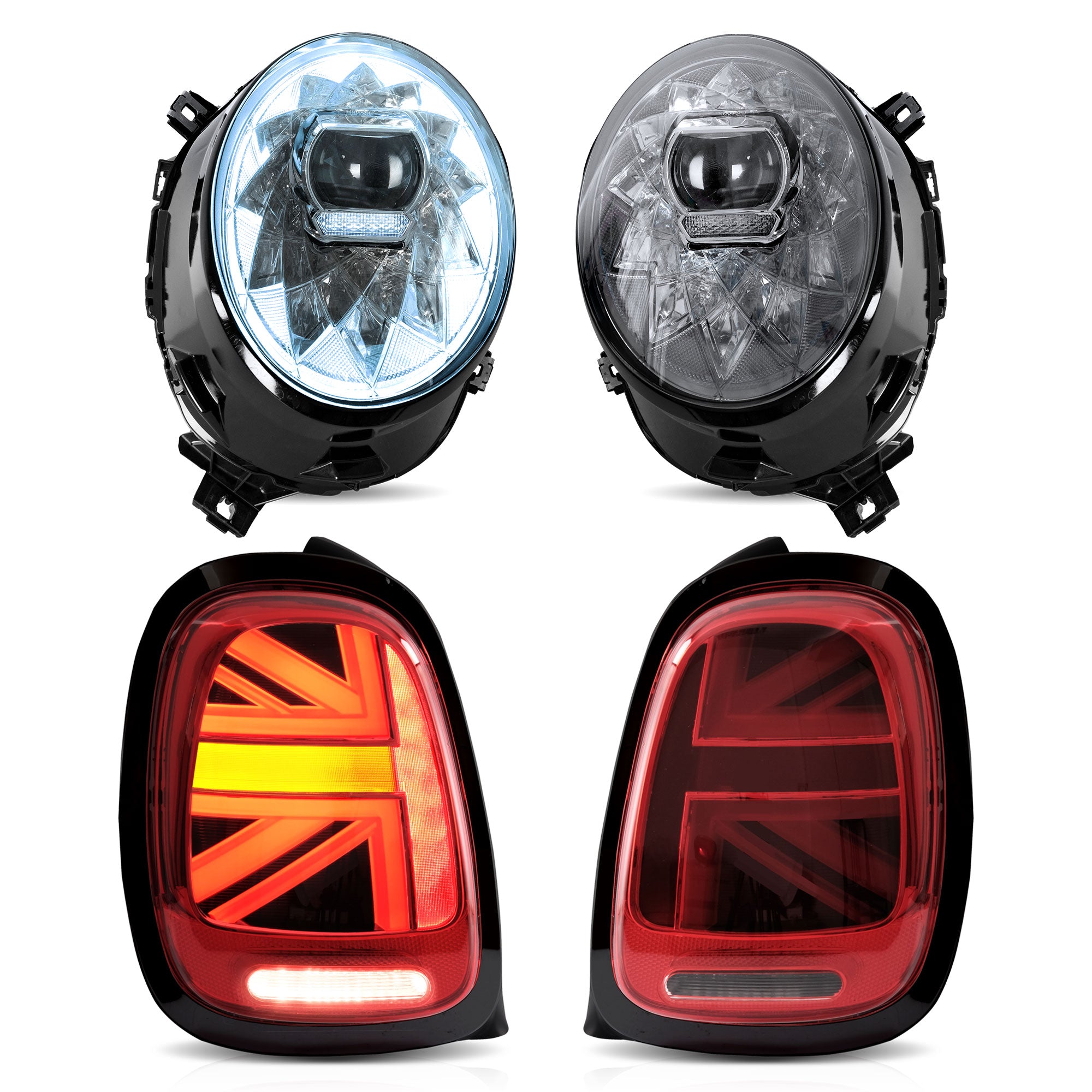 VLAND strålkastare+bakljus för Mini F55 F56 F57 Halogen 2014-2023 [E-mark] - 4