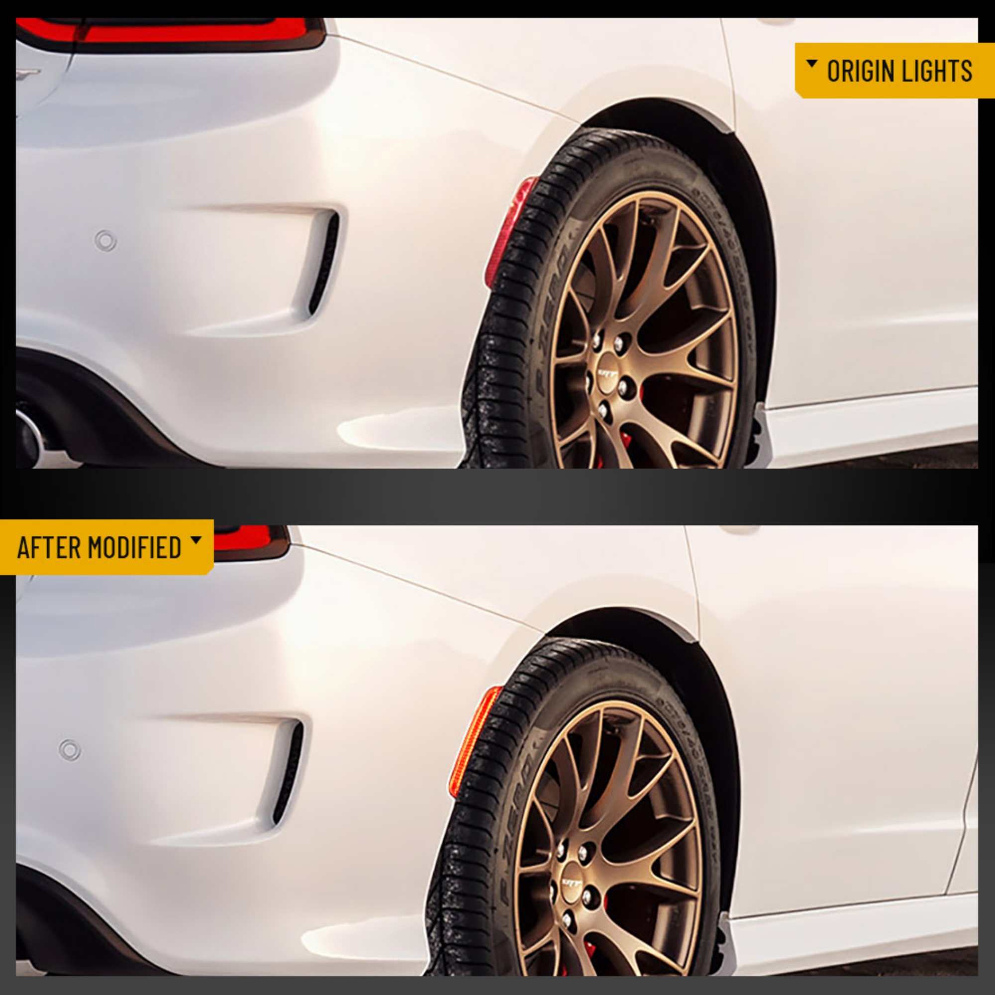2015-2023 Dodge Charger LED Side Mark 2 par Front And Rear - 7