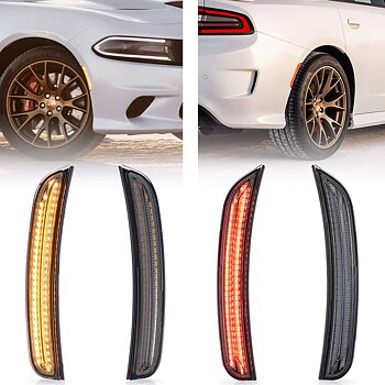 2015-2023 Dodge Charger LED Side Mark 2 par Front And Rear