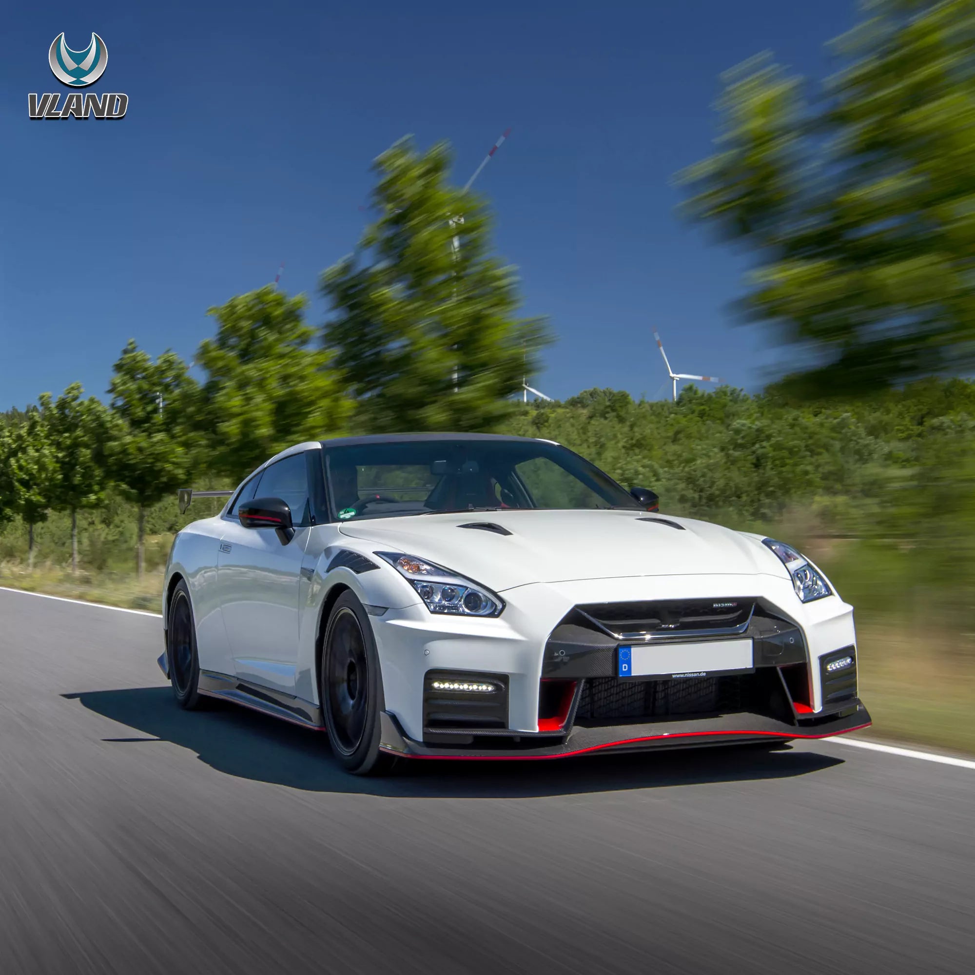 VLAND LED strålkastare för Nissan GTR R35 2009-2023 Driver & Passenger side - 5