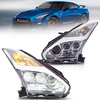 VLAND LED strålkastare för Nissan GTR R35 2009-2023 Driver & Passenger side