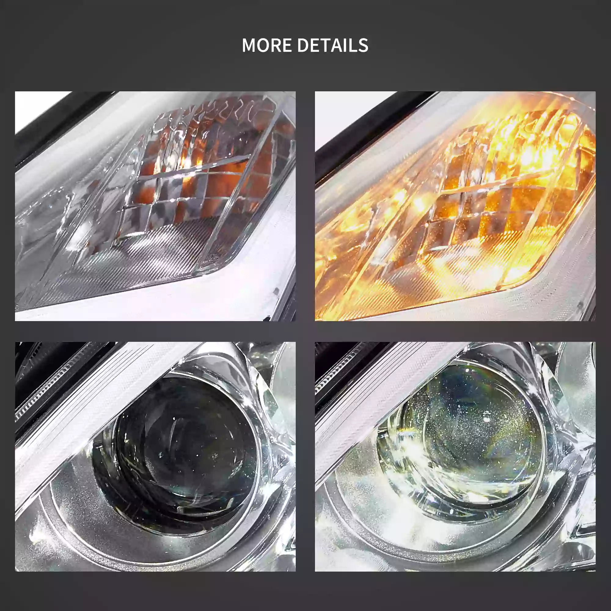 VLAND LED strålkastare för Nissan GTR R35 2009-2023 Driver & Passenger side - 7