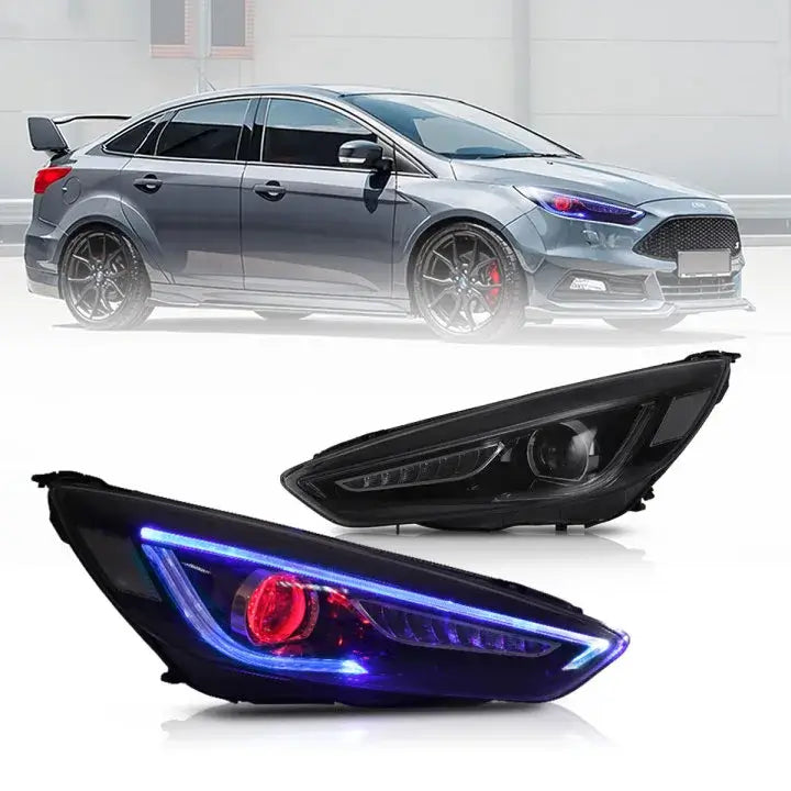 VLAND strålkastare för 2015-2018 Ford Focus Dual Beam Lens - 3