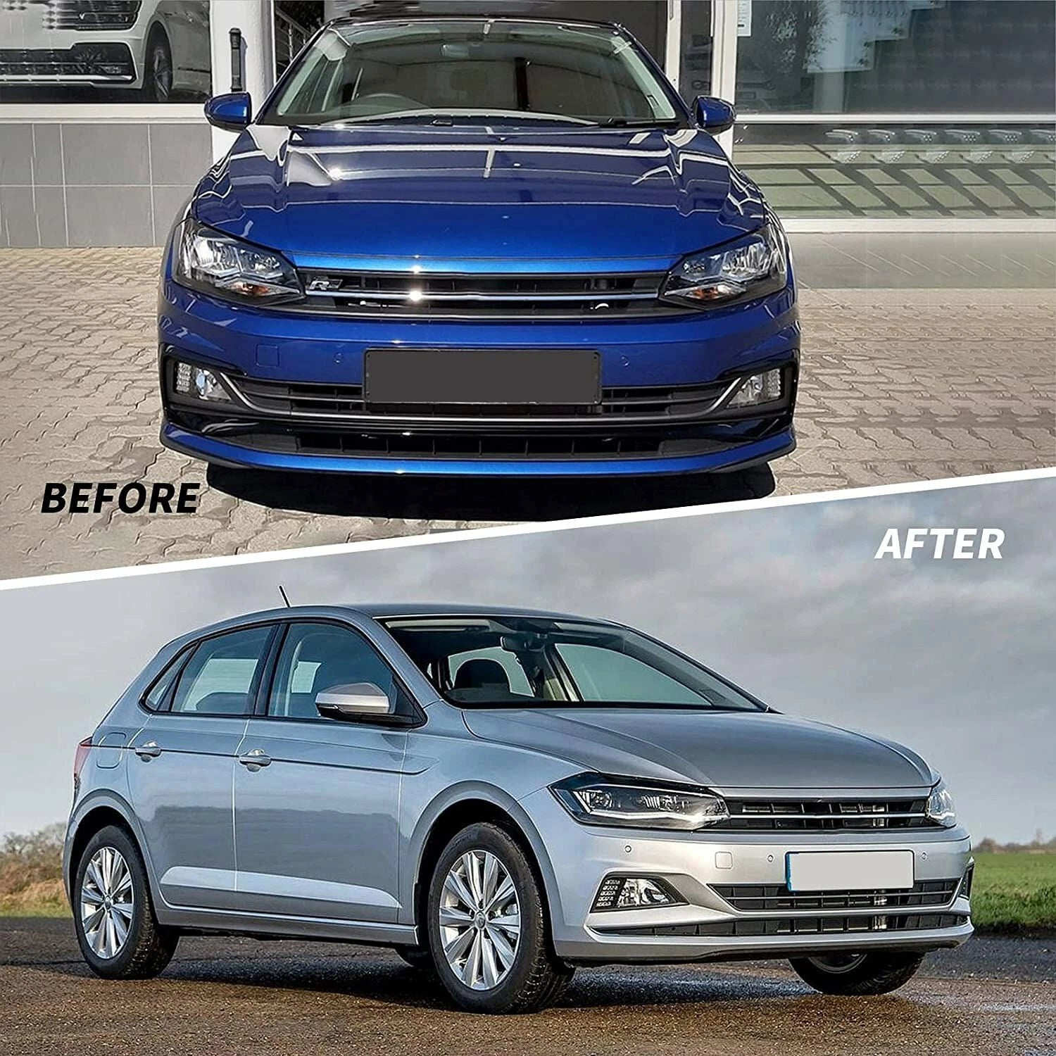 VLAND strålkastare för Polo MK6 2017-2021 med sekventiell blinkers - 6