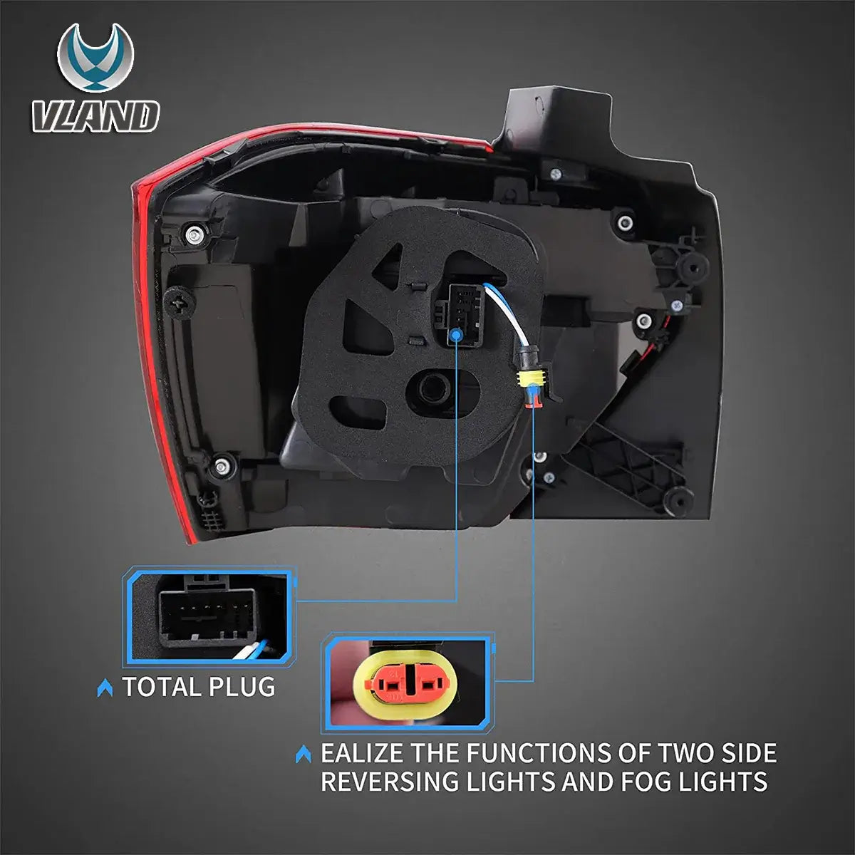 VLAND 17-21 Polo MK6 Vland LED Aftermarket bakljus [E-mark] med sekventiell blinkerss - 5