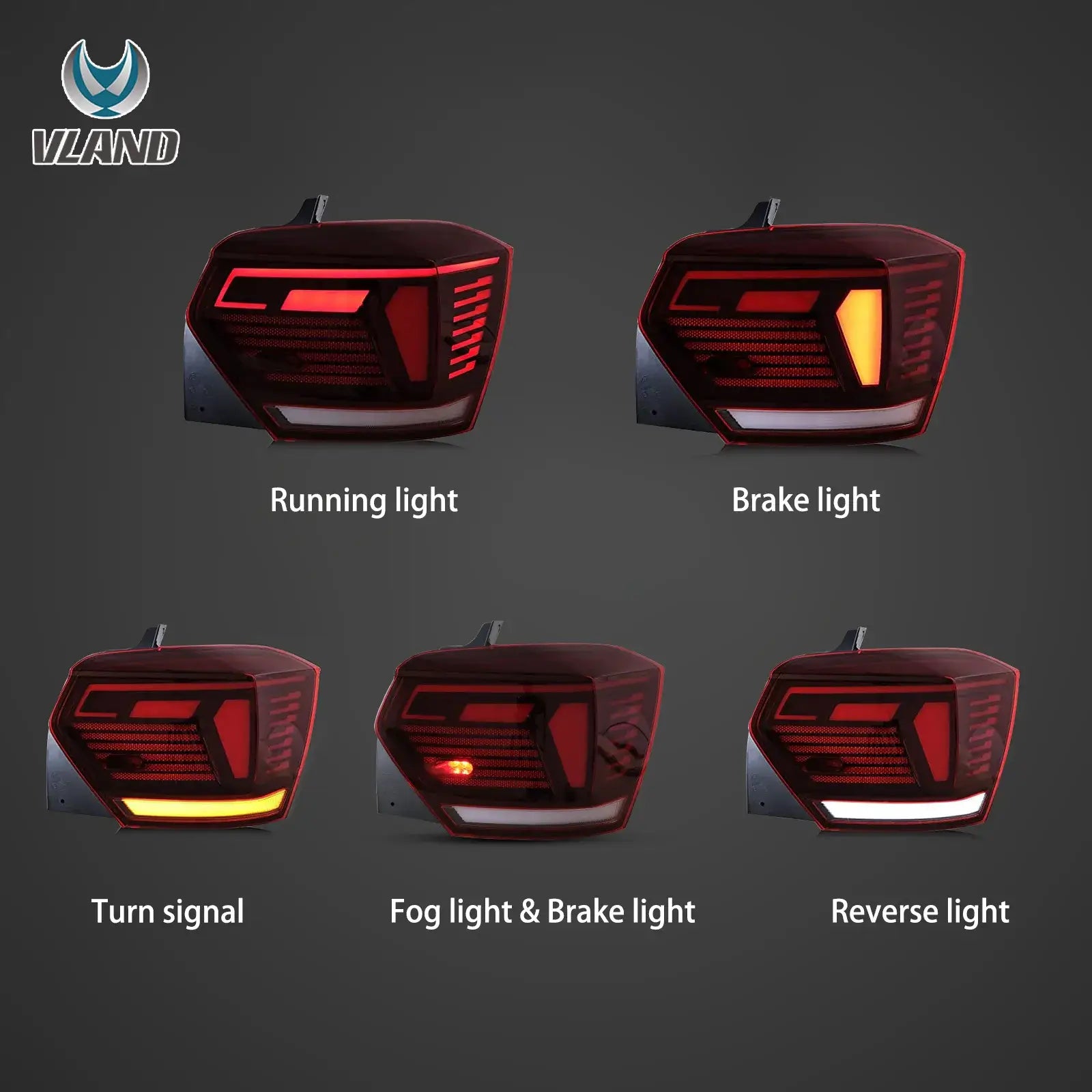 VLAND 17-21 Polo MK6 Vland LED Aftermarket bakljus [E-mark] med sekventiell blinkerss - 4