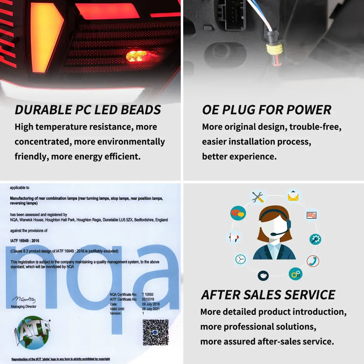 VLAND 17-21 Polo MK6 Vland LED Aftermarket bakljus [E-mark] med sekventiell blinkerss - 9