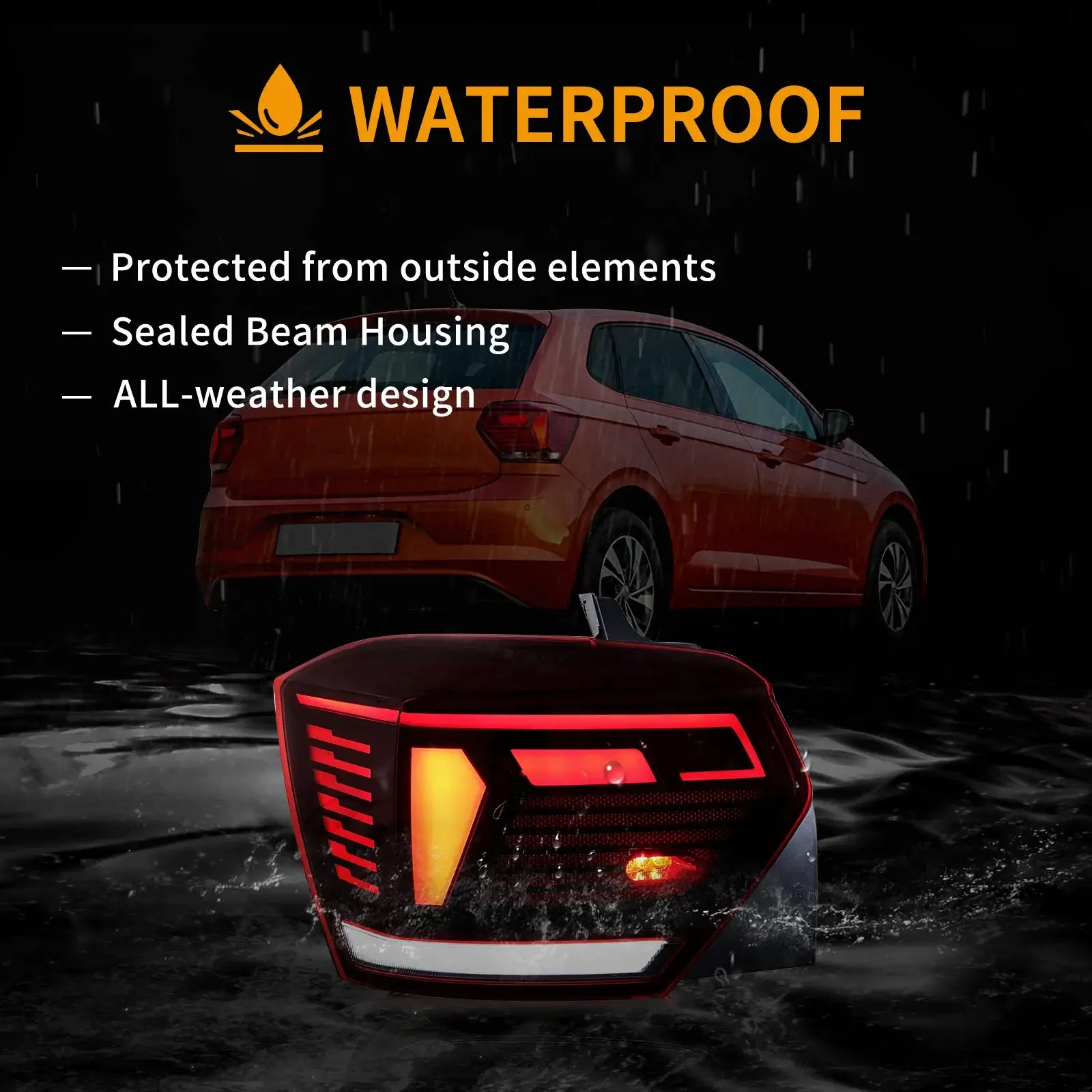 VLAND 17-21 Polo MK6 Vland LED Aftermarket bakljus [E-mark] med sekventiell blinkerss - 7