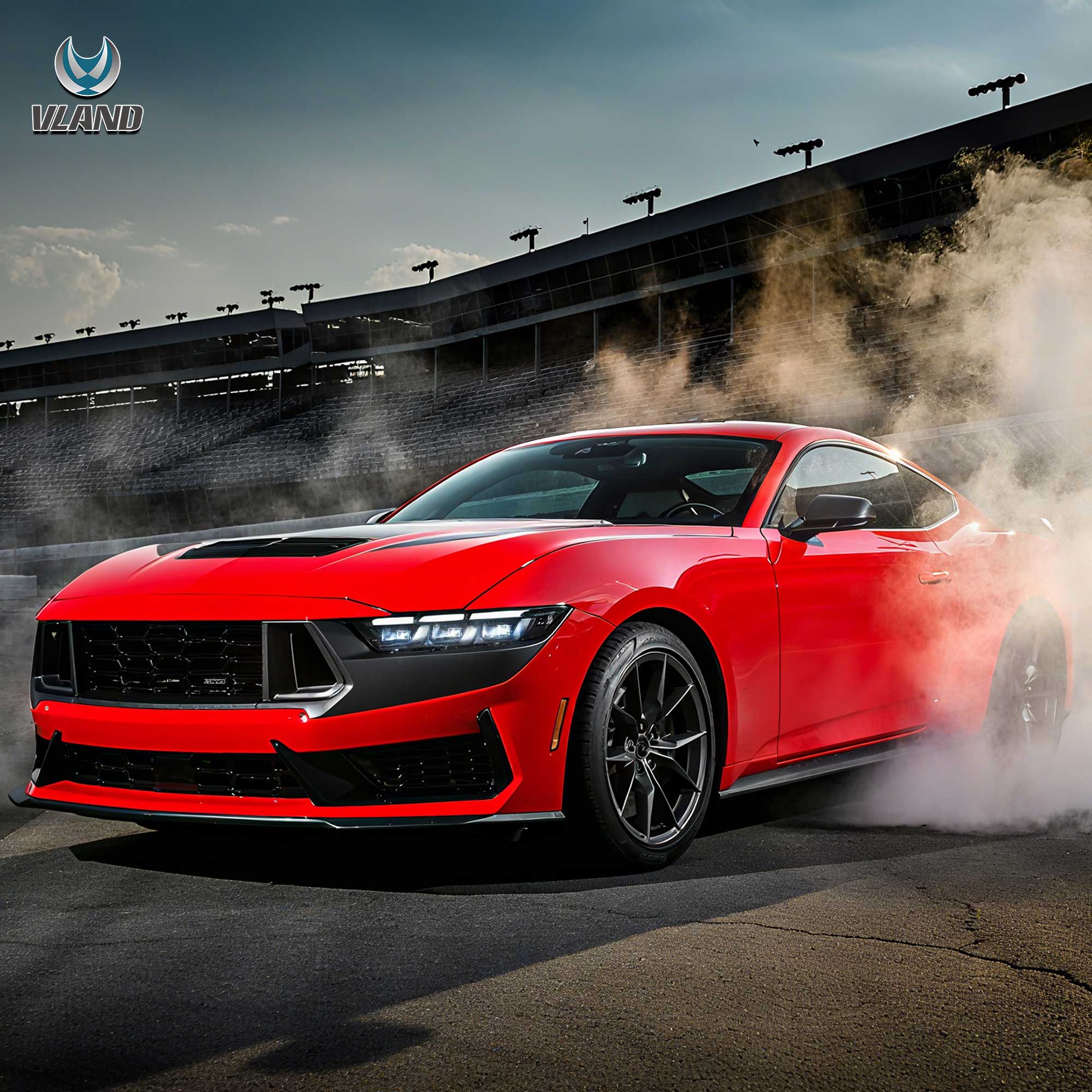 VLAND 23-26 Ford Mustang S650 strålkastare Full LED med Start-up Animation - 6