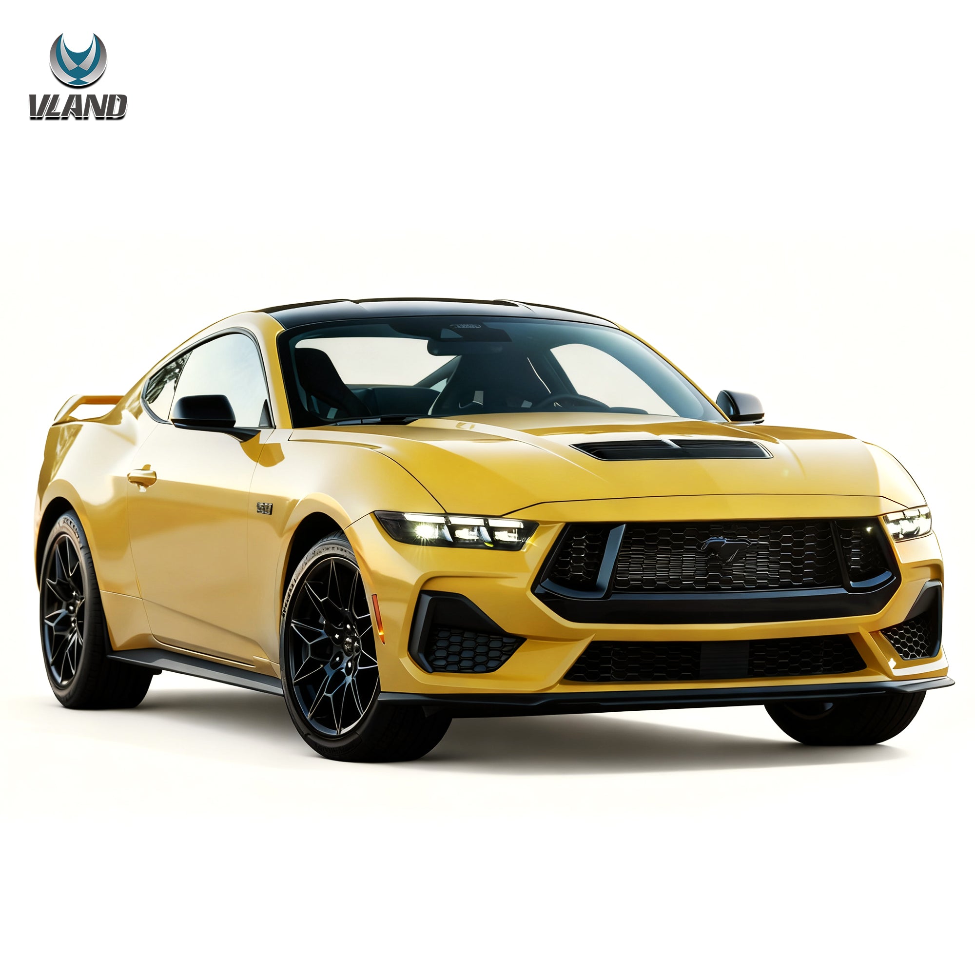 VLAND 23-26 Ford Mustang S650 strålkastare Full LED med Start-up Animation - 4