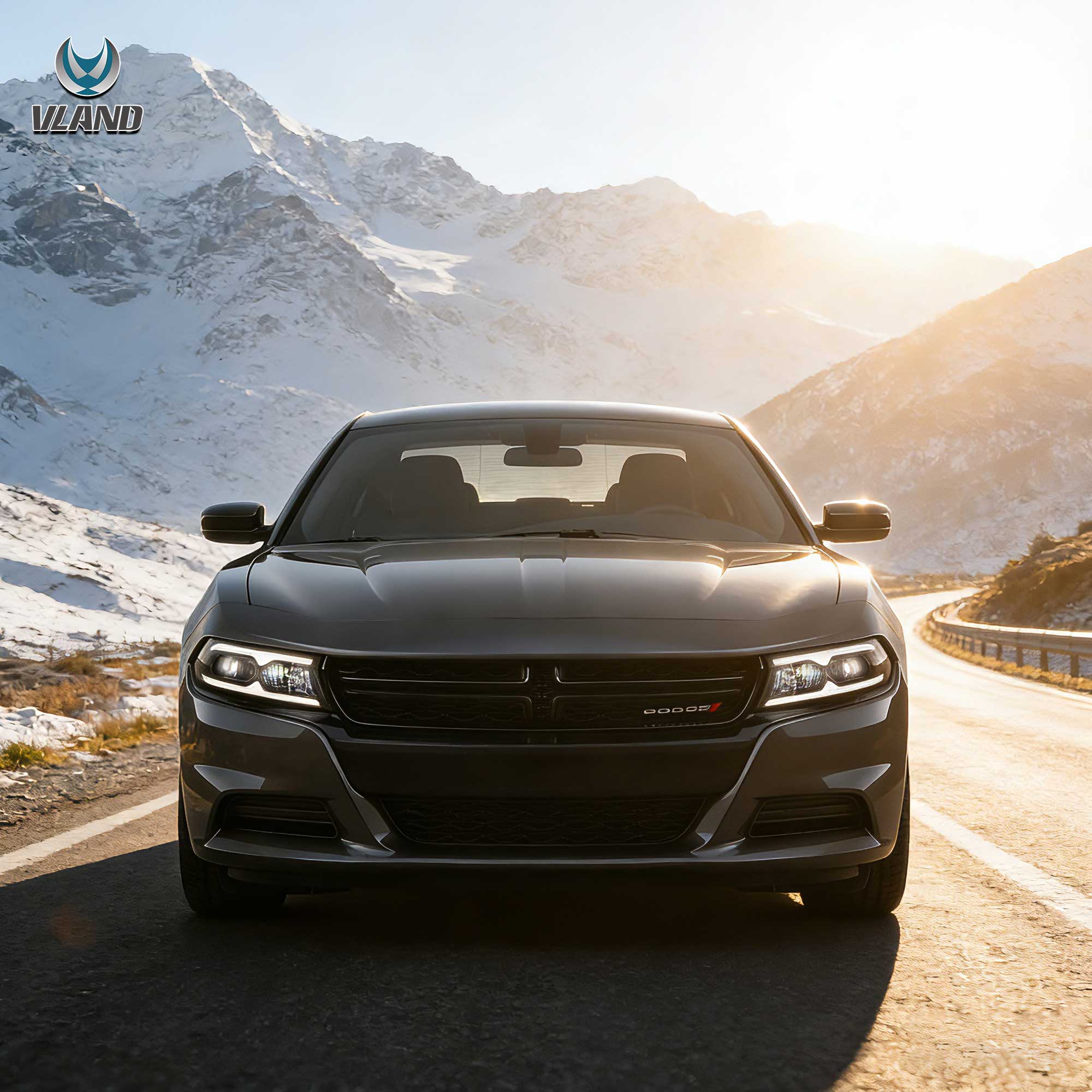2015-2023 Dodge Charger Halogen Models Vland Projector strålkastare - 8