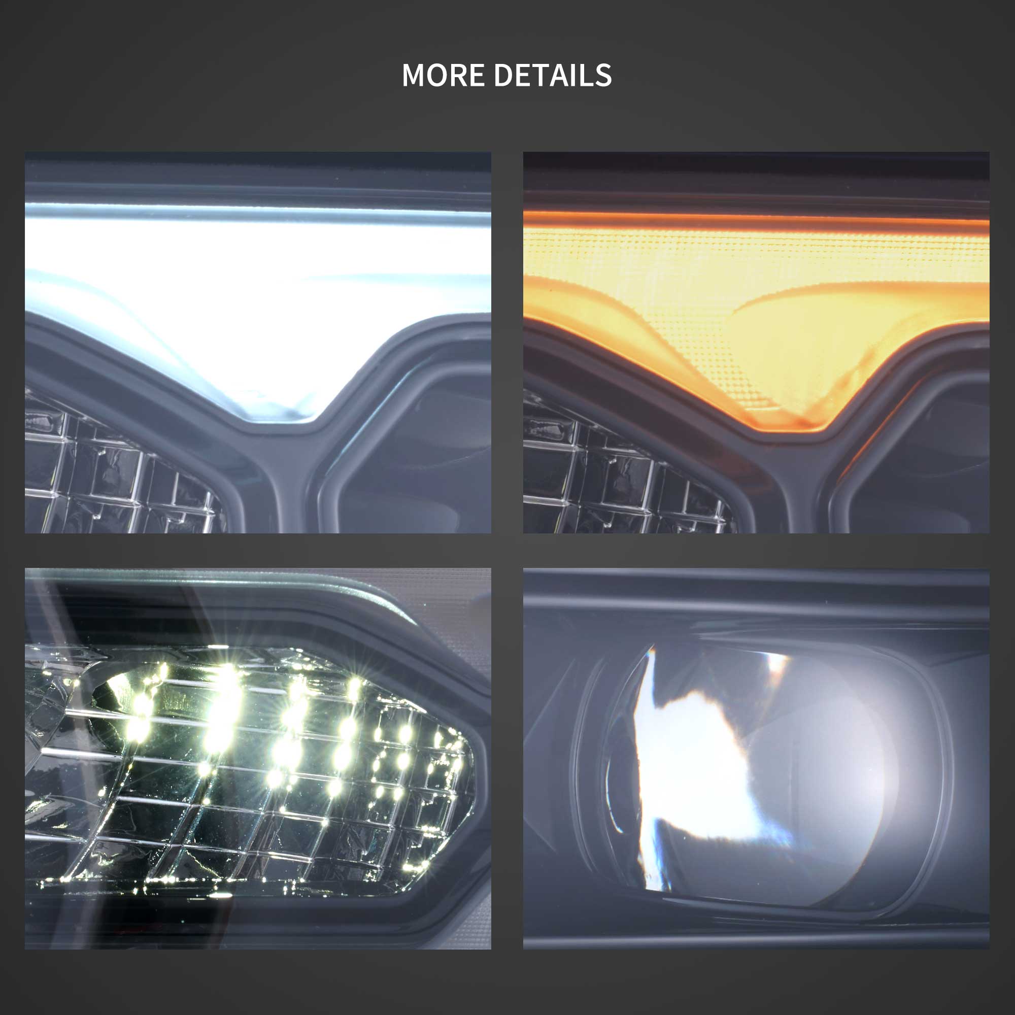 2015-2023 Dodge Charger Halogen Models Vland Projector strålkastare - 11