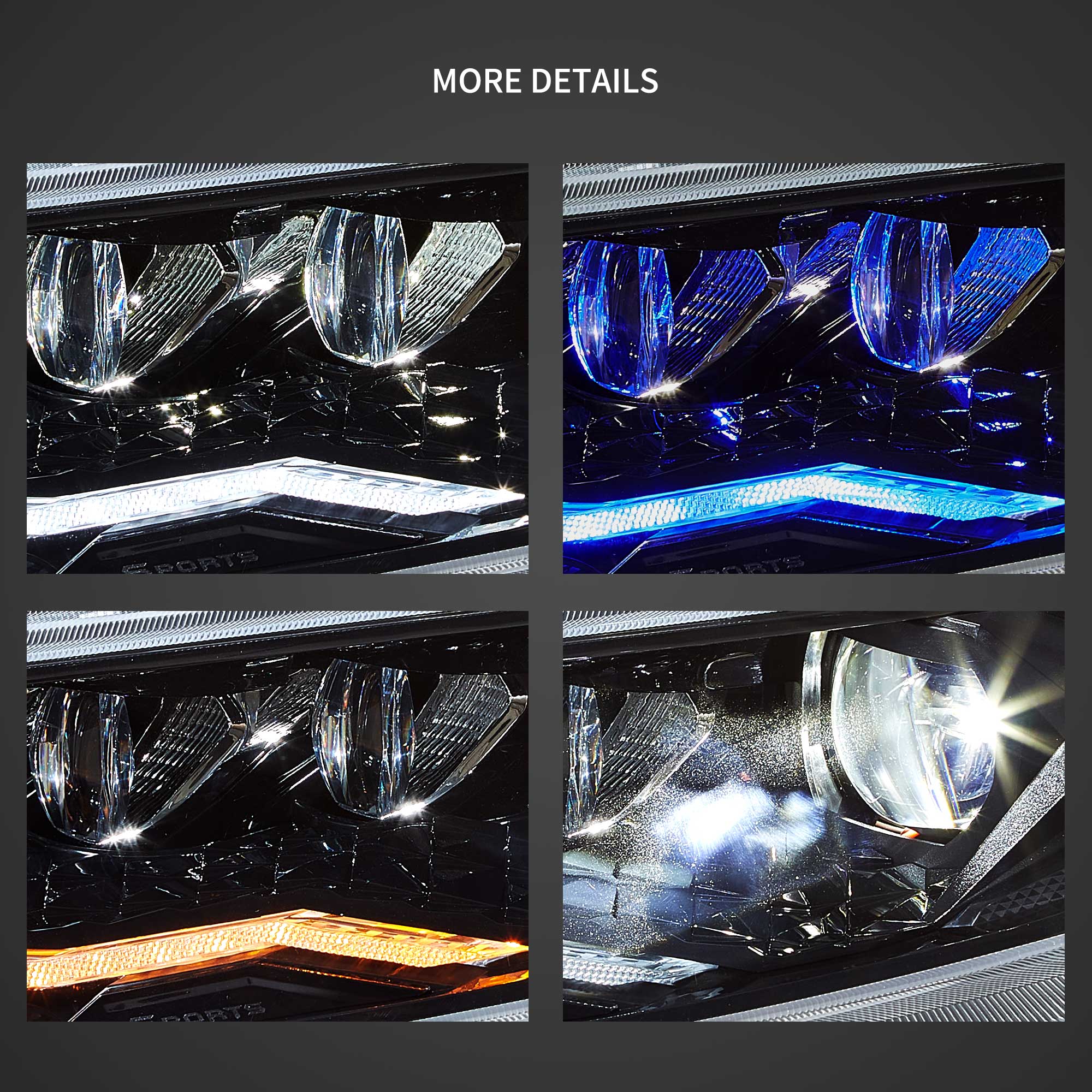 Honda Civic 10 Sedan/Coupe/Hatchback/Type R 2016-2021 Vland LED strålkastare - 7