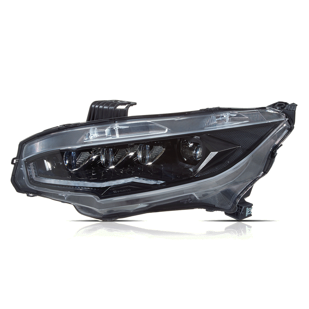 Honda Civic 10 Sedan/Coupe/Hatchback/Type R 2016-2021 Vland LED strålkastare - 4