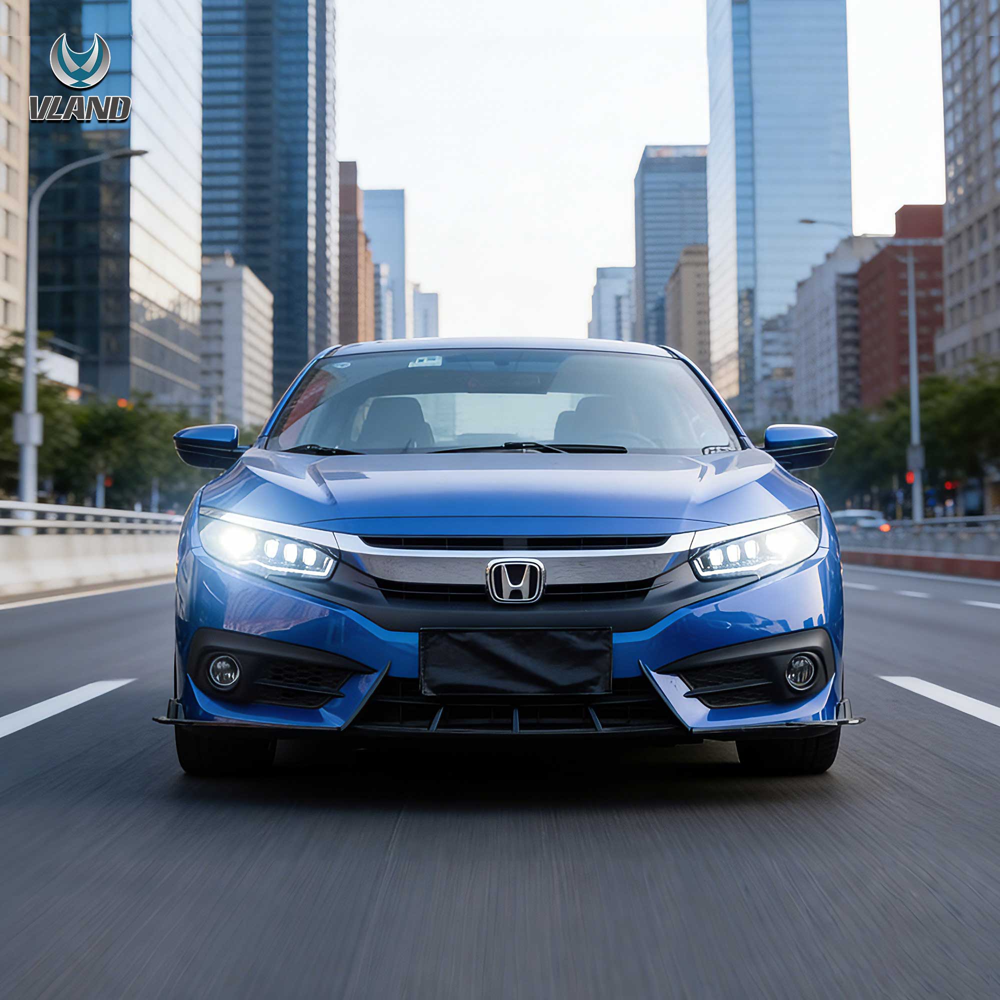 Honda Civic 10 Sedan/Coupe/Hatchback/Type R 2016-2021 Vland LED strålkastare - 9