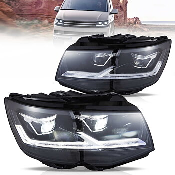 VW Transporter T6 2015-2019 Vland LED strålkastare [E-mark]