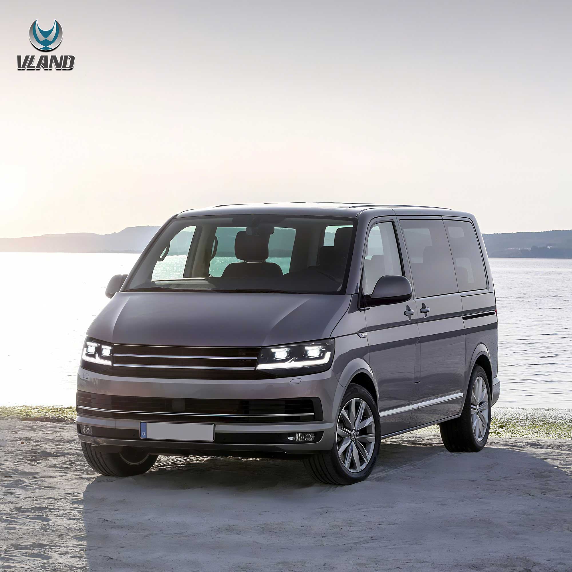 VW Transporter T6 2015-2019 VLAND LED strålkastare [E-märkt] - 9