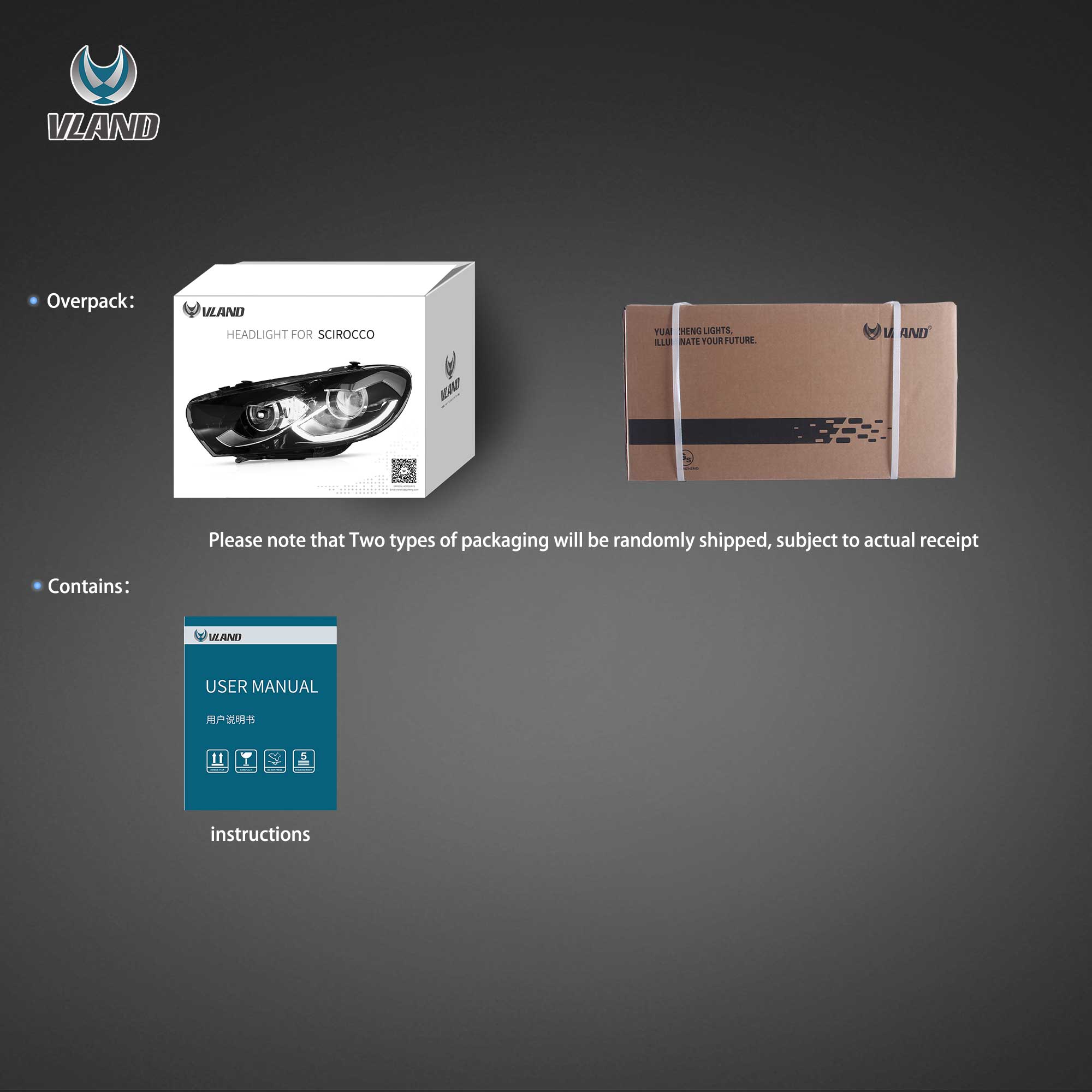 2009-2014 VW Scirocco LED strålkastare med Start-up animation - 12