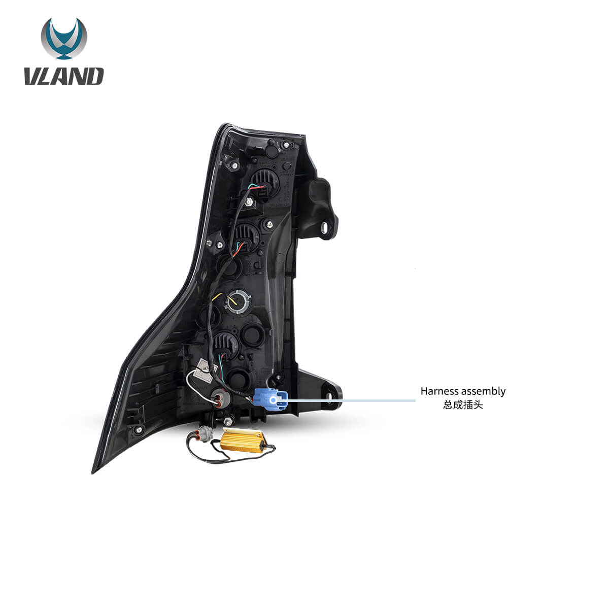 10-17 Toyota Land Cruiser Prado Vland LED bakljus med sekventiell blinkers Red - 11