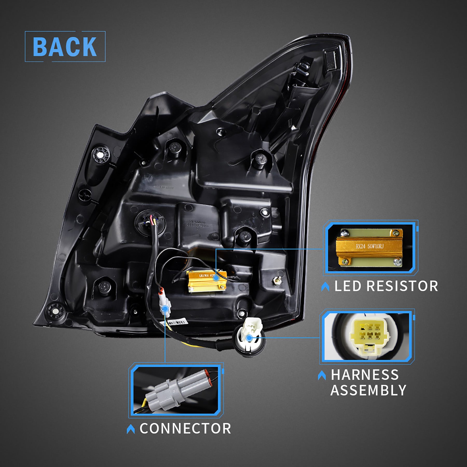 2017-2022 Suzuki Swift Vland LED bakljus med sekventiell blinkers - 5