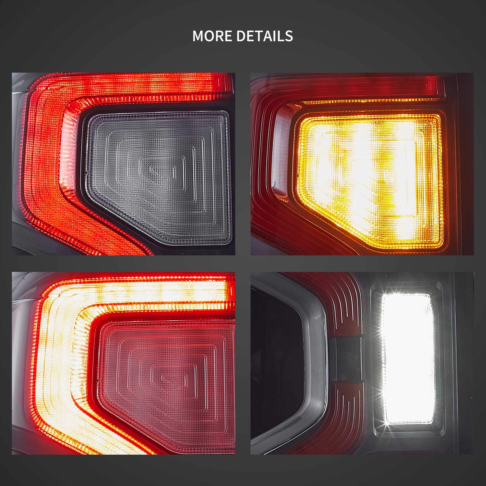 VLAND 22-UP Ford Ranger LED bakljus med Start-up Animation - 6