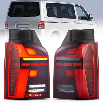VW Transporter T5 Multivan Caravelle 2010-2014 Vland LED bakljus [E-mark]