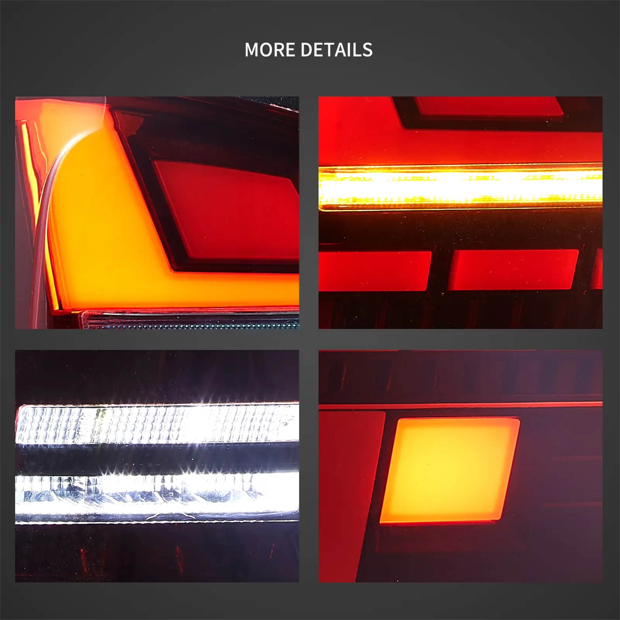 VW Transporter T5 Multivan Caravelle 2010-2014 Vland LED bakljus [E-mark] - 11