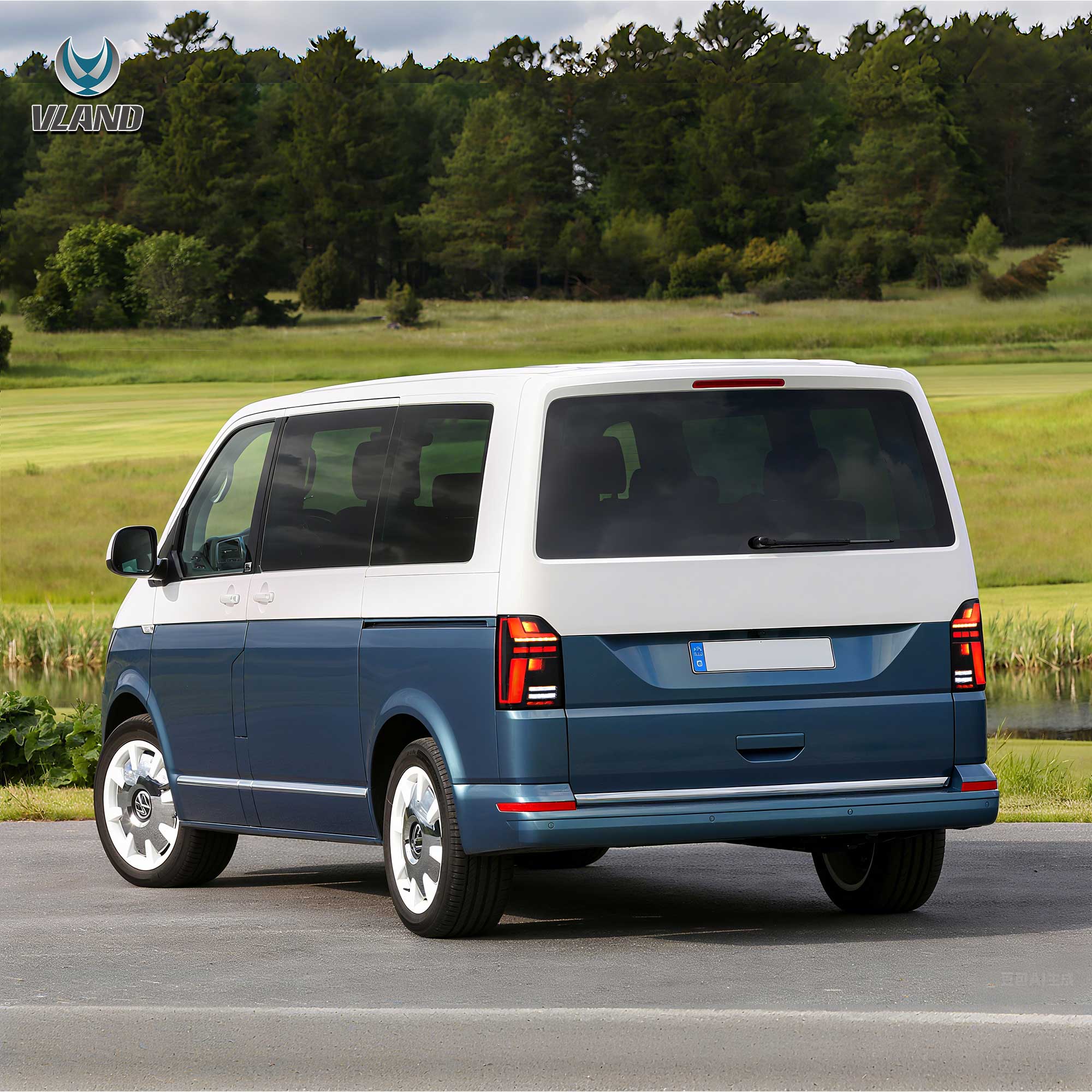 VW Transporter T6 T6.1 Multivan Caravelle 2015-2024 VLAND LED bakljus [E-märkt] - 14