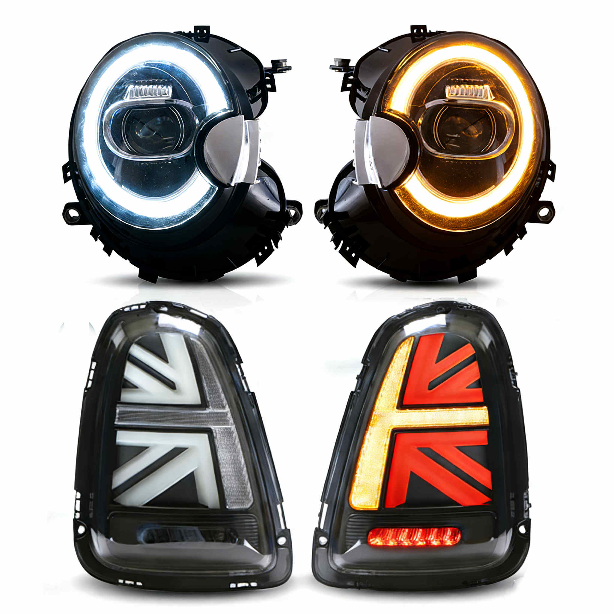 VLAND strålkastare+bakljus för 2007-2013 Mini Cooper R56 R57 R58 R59 [E-mark] - 3