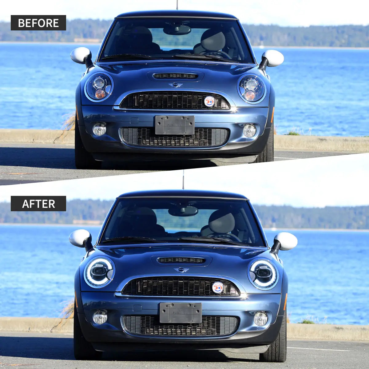 VLAND strålkastare+bakljus för 2007-2013 Mini Cooper R56 R57 R58 R59 [E-mark] - 4