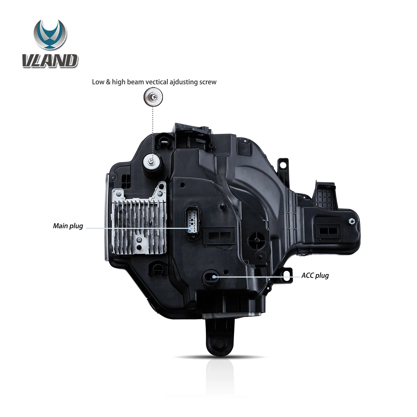 20-24 Ford Bronco Vland Full LED Projector strålkastare - 4