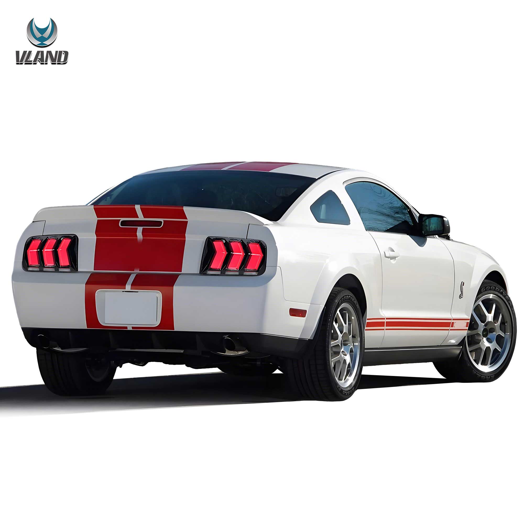2005-2009 Ford Mustang 5th Gen S197 Vland LED bakljus Amber sekventiell blinkers - 7