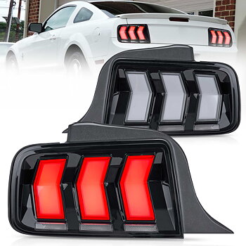 2005-2009 Ford Mustang 5th Gen S197 Vland LED bakljus Amber sekventiell blinkers