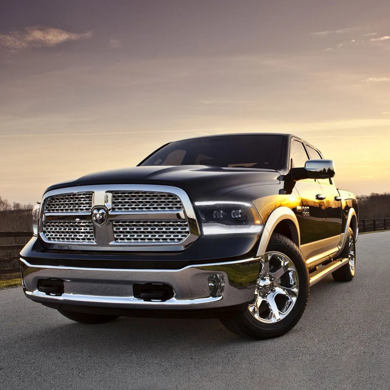 VLAND Dodge Ram 1500 2500 3500 09-18 strålkastare Full-LED svart - 6