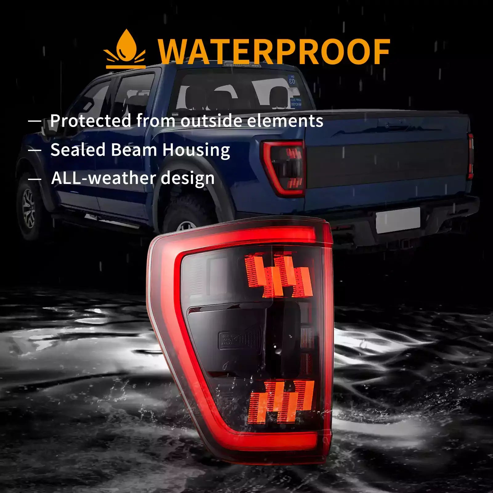 VLAND 21-24 Ford F150 bakljus Full LED - 12