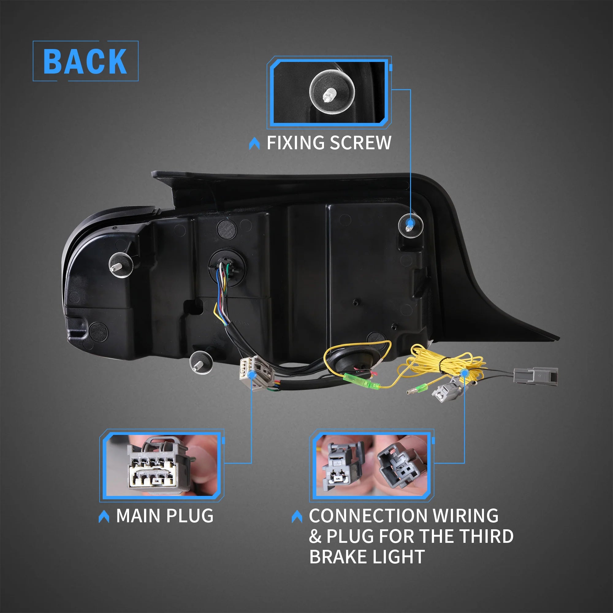 Ford Mustang 2011-2013 Vland LED bakljus Smoked - 8